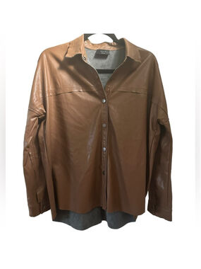 Vici faux leather shirt/jacket, small